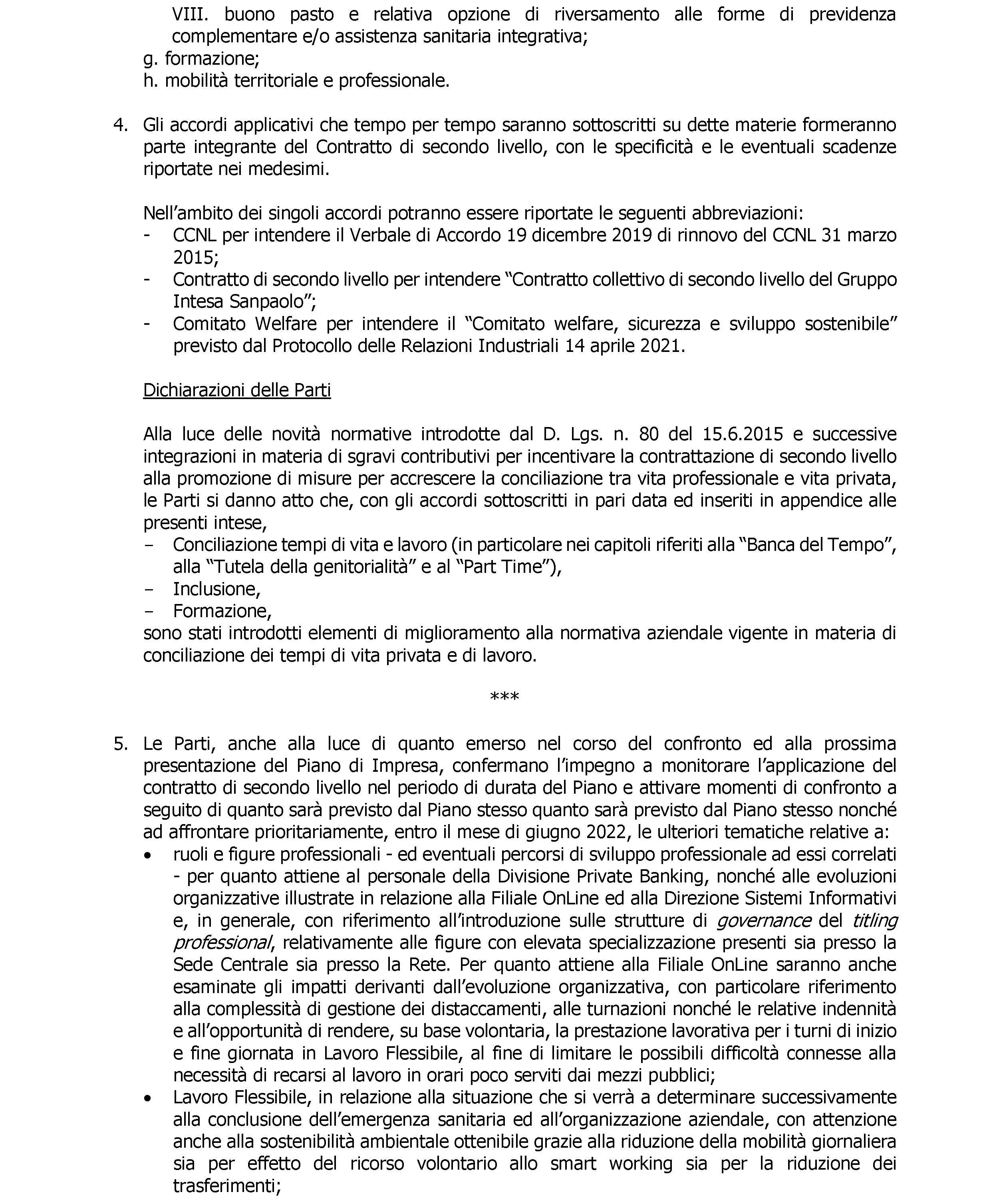 FABI Gruppo Intesa Sanpaolo - CONTRATTO COLLETTIVO DI SECONDO LIVELLO ...